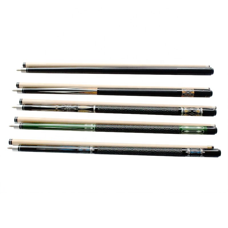 Factory Wholesale 1/2 Joint Maple Wood Pool Cue Stick 13mm Tip Snooker Billiard Cues